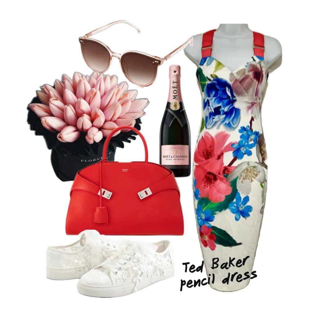Ted Baker Floral Midi Dress